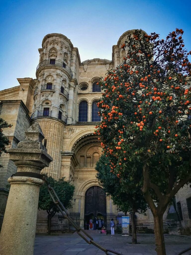la catedral de Málaga portada